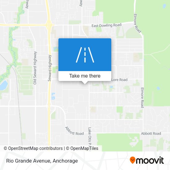 Rio Grande Avenue map