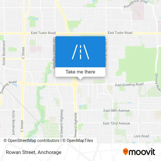 Rowan Street map
