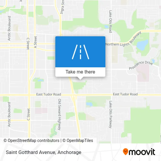 Saint Gotthard Avenue map