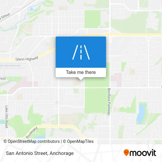San Antonio Street map