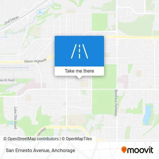 San Ernesto Avenue map