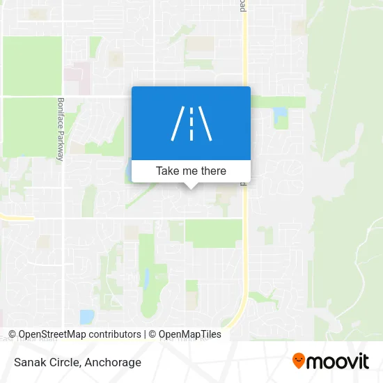 Sanak Circle map