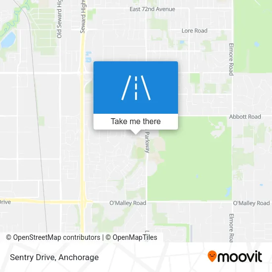 Sentry Drive map