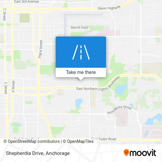 Shepherdia Drive map