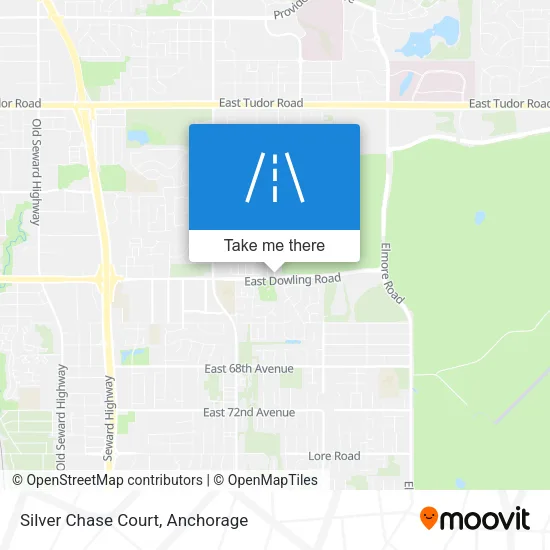 Silver Chase Court map