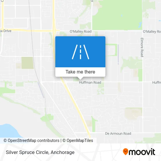Silver Spruce Circle map