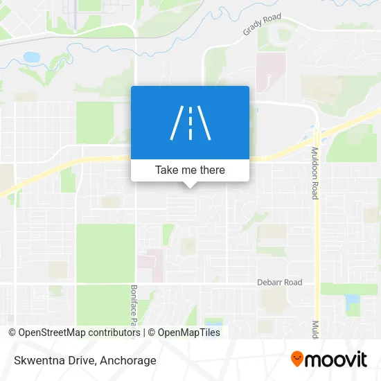 Skwentna Drive map