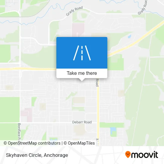 Skyhaven Circle map