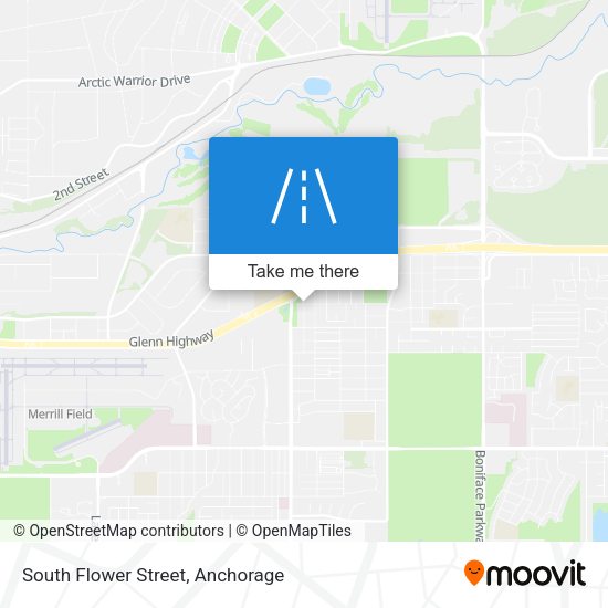 South Flower Street map