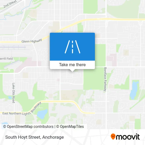 South Hoyt Street map