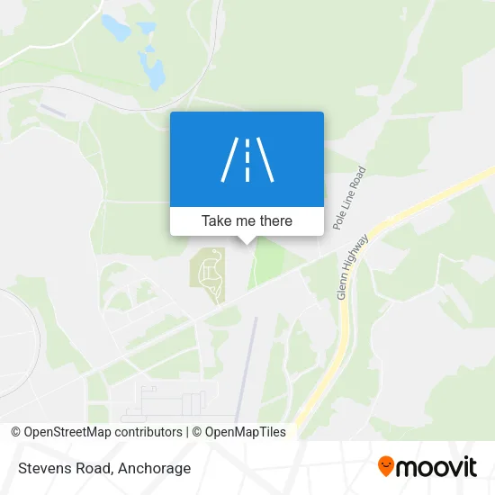 Stevens Road map