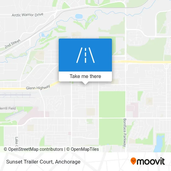 Sunset Trailer Court map