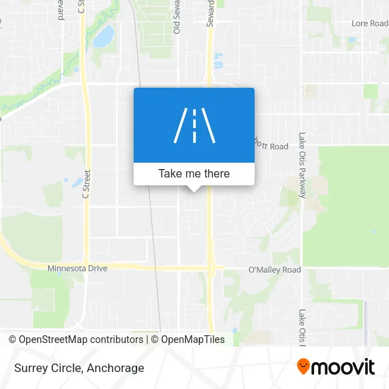 Surrey Circle map