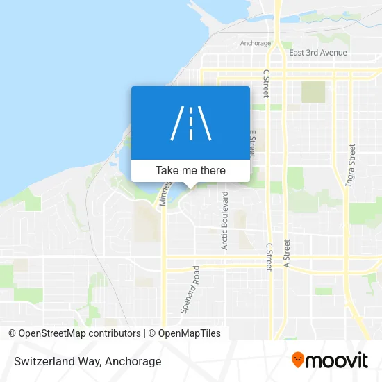 Switzerland Way map