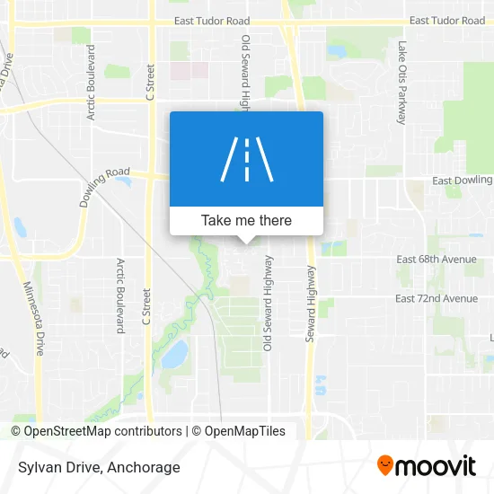 Sylvan Drive map