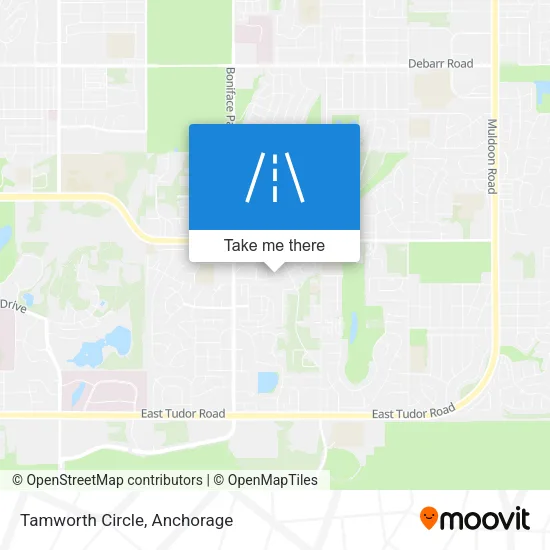 Tamworth Circle map