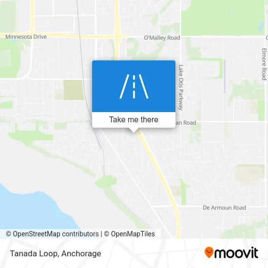 Tanada Loop map