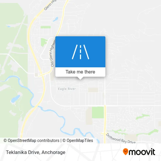 Teklanika Drive map