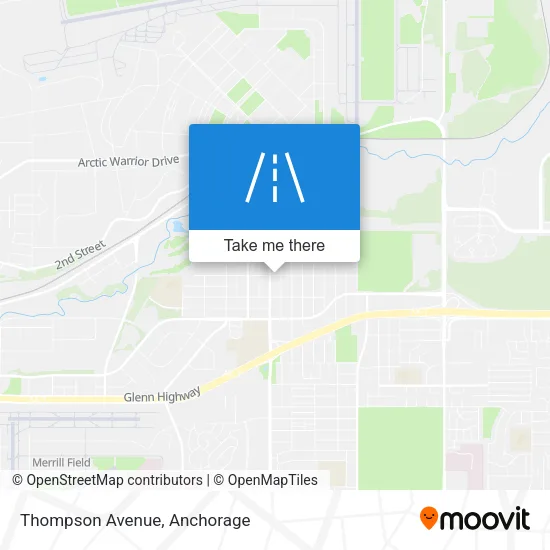 Thompson Avenue map