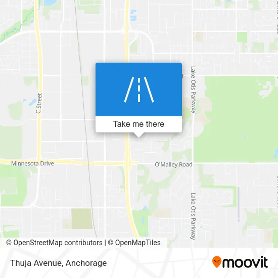 Thuja Avenue map