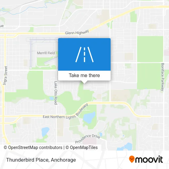 Thunderbird Place map