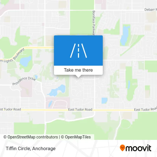 Tiffin Circle map