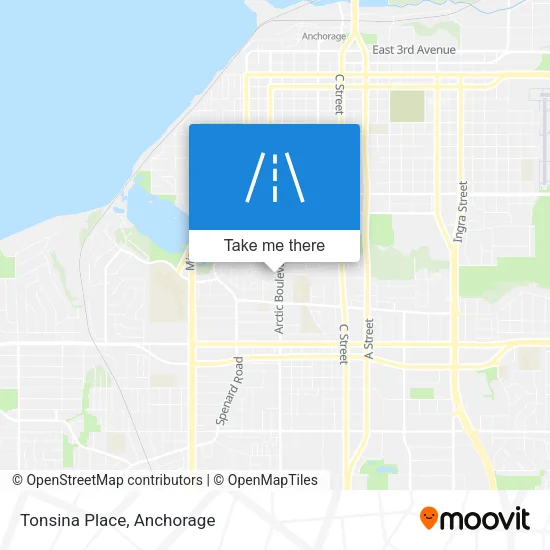 Tonsina Place map