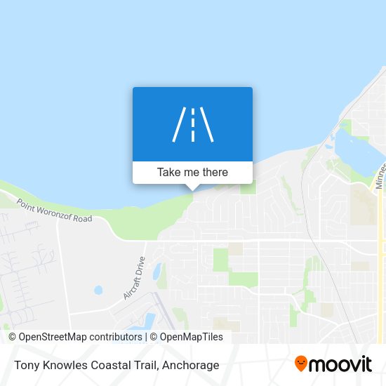 Tony Knowles Coastal Trail map