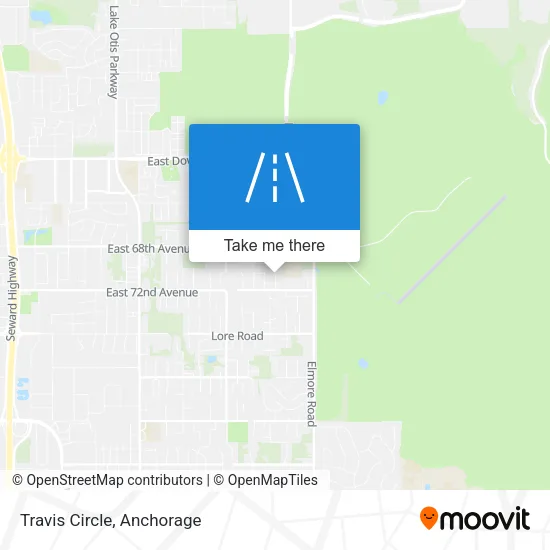 Travis Circle map