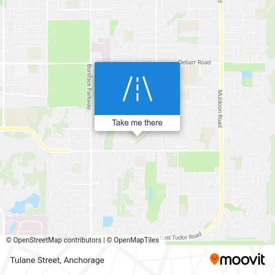 Tulane Street map