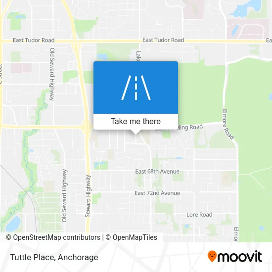 Tuttle Place map
