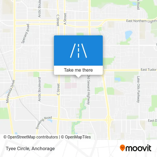 Tyee Circle map