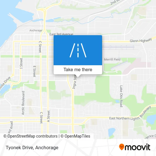 Tyonek Drive map