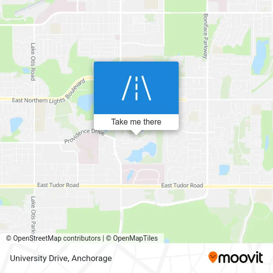 University Drive map