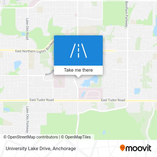 University Lake Drive map