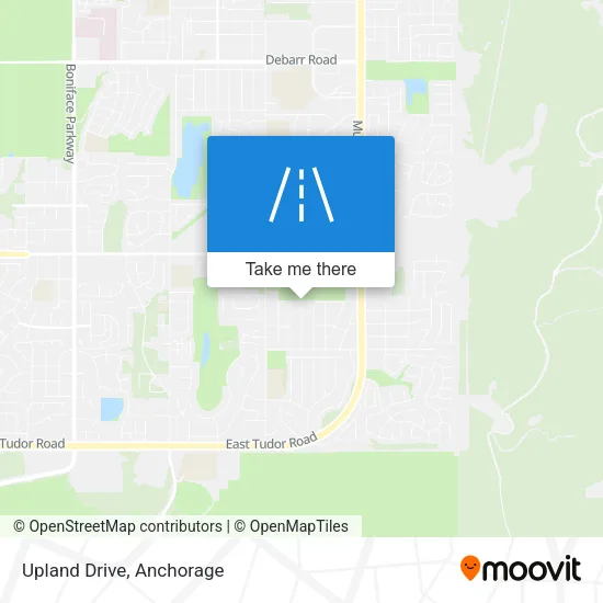 Upland Drive map