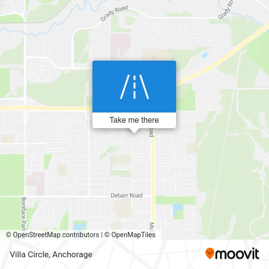 Villa Circle map