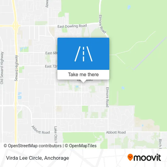 Virda Lee Circle map