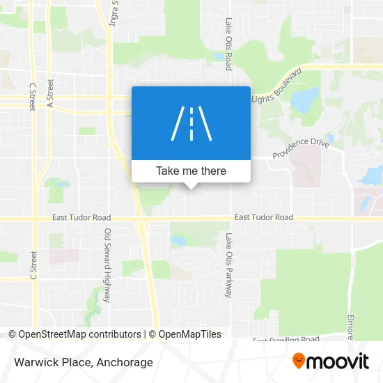 Warwick Place map