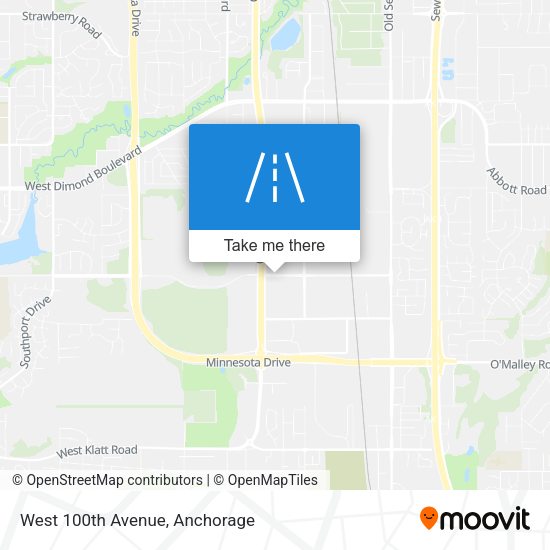 West 100th Avenue map