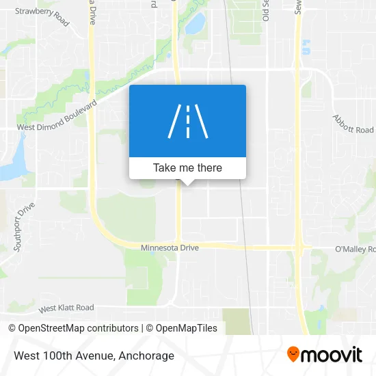 West 100th Avenue map