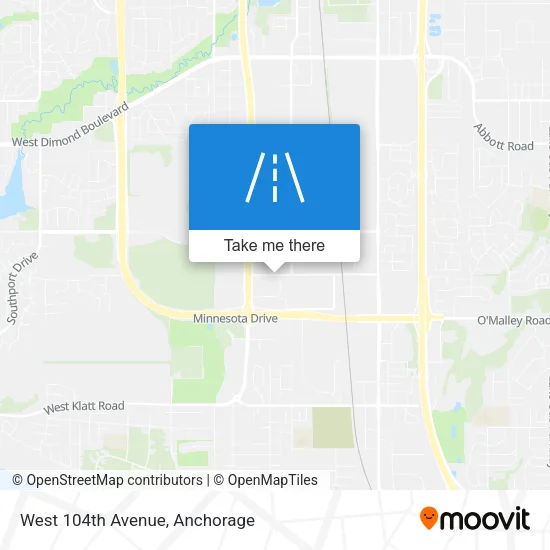 West 104th Avenue map