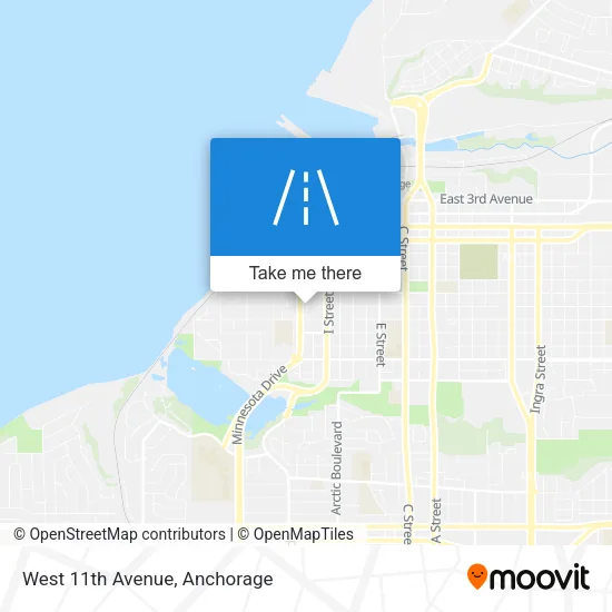 West 11th Avenue map