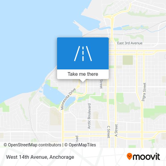 Mapa de West 14th Avenue