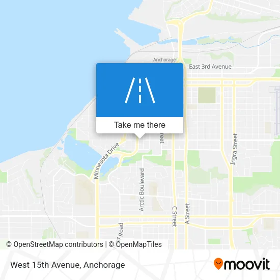 West 15th Avenue map