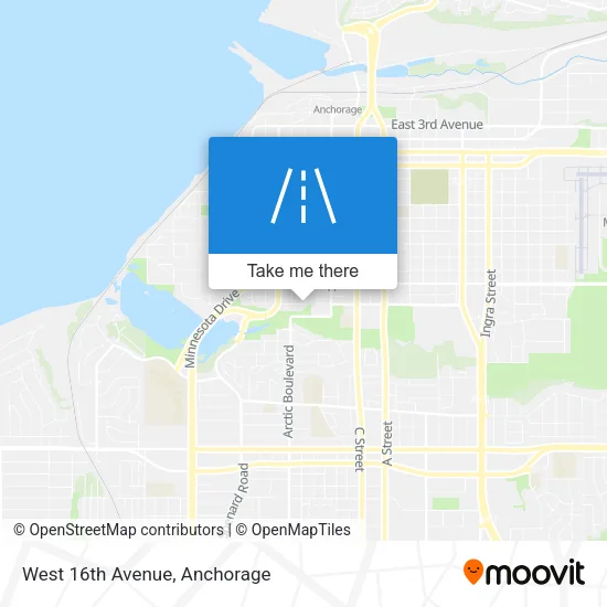 West 16th Avenue map