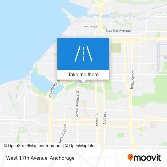 West 17th Avenue map