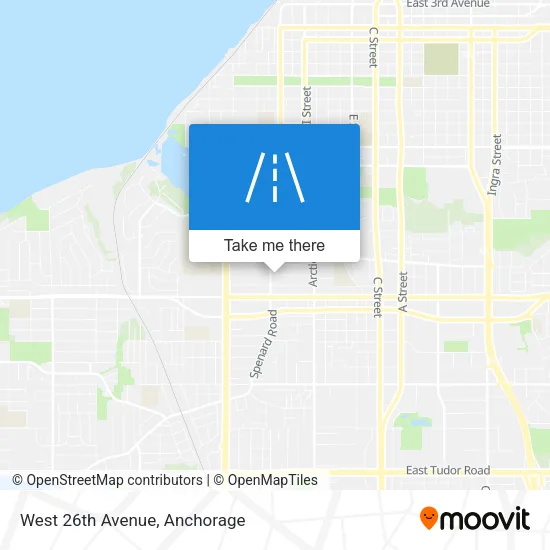 West 26th Avenue map