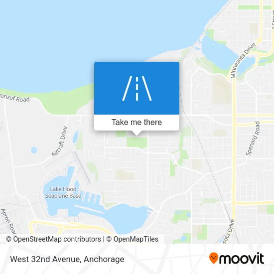 West 32nd Avenue map