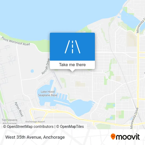West 35th Avenue map